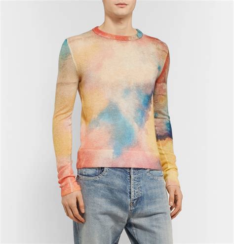 yves saint laurent tie dye sweater